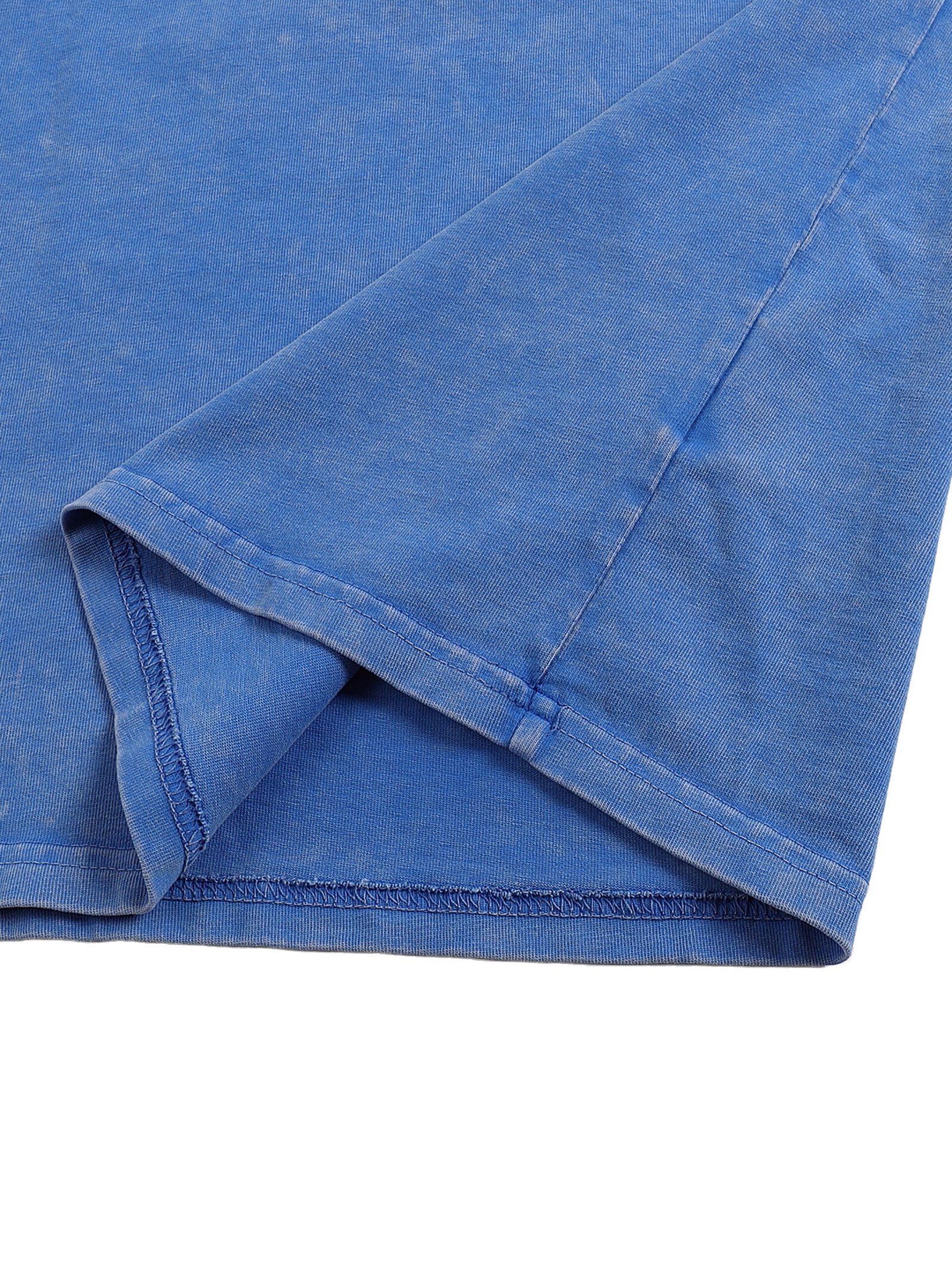 Snow Washed Oversized Cotton T-Shirt - Image 7